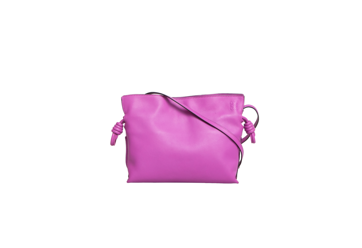 LOEWE MINI FLAMENCO CLUTCH BRIGHT PURPLE
