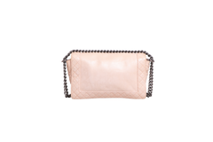 CHANEL BOY NEW MEDIUM REVERSO BLUSH SILVER HDWR