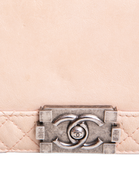 CHANEL BOY NEW MEDIUM REVERSO BLUSH SILVER HDWR