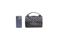 VALENTINO ROCKSTUD SPIKE MEDIUM LEATHER BLACK