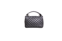 VALENTINO ROCKSTUD SPIKE MEDIUM LEATHER BLACK