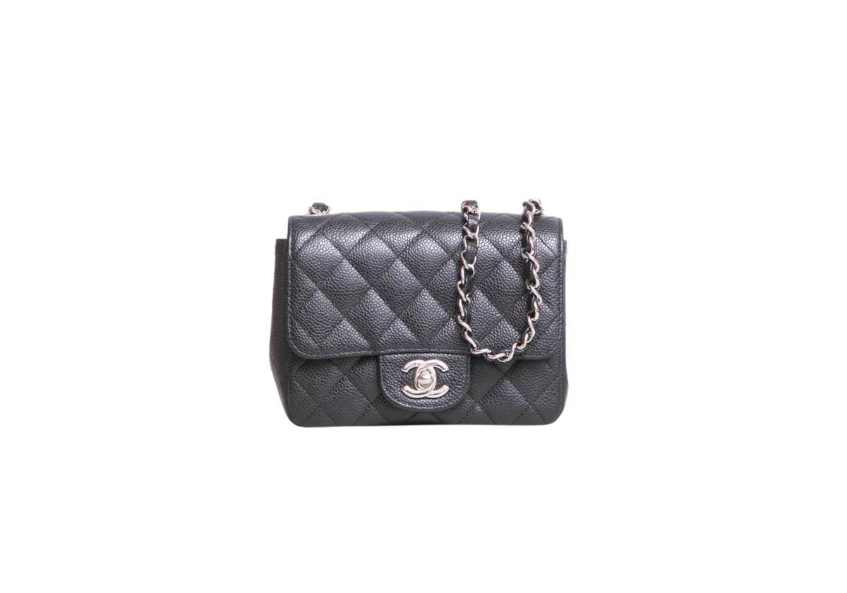 DESAPEGO FABI JUSTUS CHANEL SQUARE CAVIAR BLACK-SILVER HDWR
