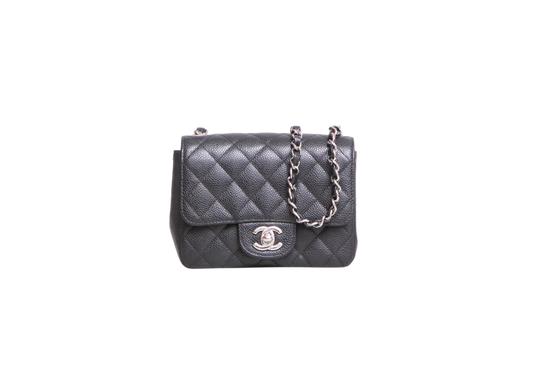 DESAPEGO FABI JUSTUS CHANEL SQUARE CAVIAR BLACK-SILVER HDWR