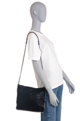 STELLA MCC MINI FALABELLA MESSENGER CHAIN BLACK