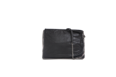 STELLA MCC MINI FALABELLA MESSENGER CHAIN BLACK