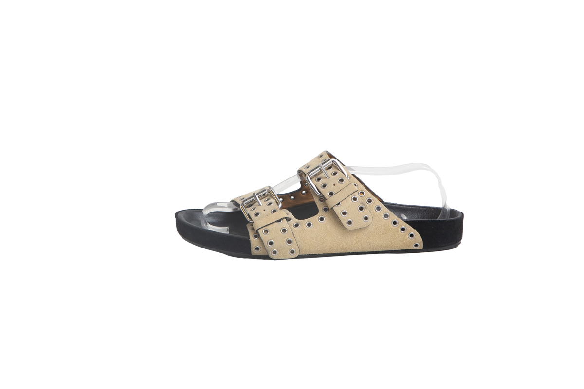 ISABEL MARANT DAD SANDAL BEIGE & ILHOS - 36 BR