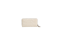 GUCCI WALLET GG MARMONT ZIP AROUND WHITE