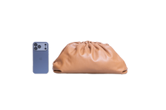 BOTTEGA THE POUCH LEATHER LIGHT CARAMEL