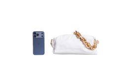 BOTTEGA THE CHAIN POUCH ICE WHITE