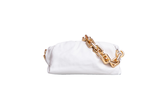 BOTTEGA THE CHAIN POUCH ICE WHITE