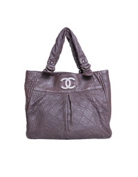 CHANEL LE MARAIS LARGE DISTRESSED LAMBSK IN BROWN