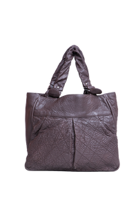 CHANEL LE MARAIS LARGE DISTRESSED LAMBSK IN BROWN