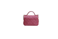 DESAPEGO FABI JUSTUS CHANEL CHAIN AFFINITY TOP HANDLE CALFSKIN BURGUNDY