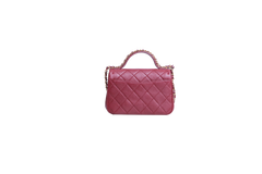 DESAPEGO FABI JUSTUS CHANEL CHAIN AFFINITY TOP HANDLE CALFSKIN BURGUNDY