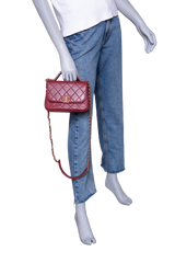 DESAPEGO FABI JUSTUS CHANEL CHAIN AFFINITY TOP HANDLE CALFSKIN BURGUNDY