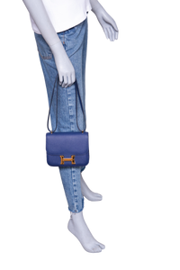 HERMÈS CONSTANCE 18 EPSOM BLEU SAPHIR GOLD HDWR