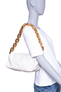 BOTTEGA THE CHAIN POUCH ICE WHITE
