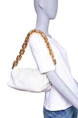 BOTTEGA THE CHAIN POUCH ICE WHITE