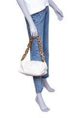 BOTTEGA THE CHAIN POUCH ICE WHITE