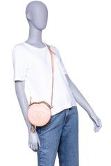 CHANEL ROUND AS EARTH CC CROSSBODY BAG PEACH