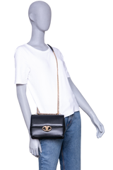VALENTINO VLOGO SIGNATURE LEATHER BLACK