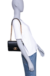 VALENTINO VLOGO SIGNATURE LEATHER BLACK