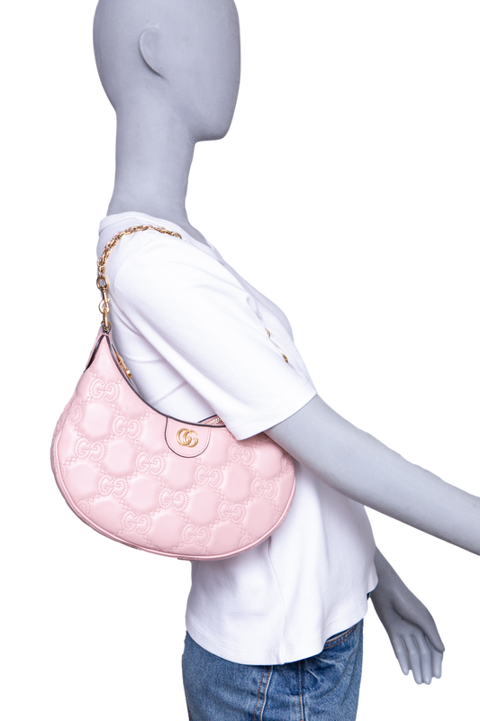GUCCI EPAULE EM CUIR PETITE LIGHT PINK