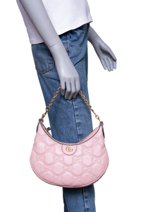 GUCCI EPAULE EM CUIR PETITE LIGHT PINK