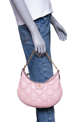 GUCCI EPAULE EM CUIR PETITE LIGHT PINK