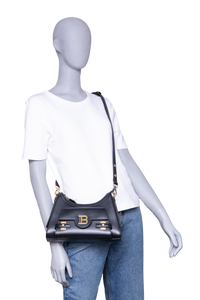BALMAIN B-BUZZ SHOULDER BAG LEATHER BLACK