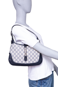 GUCCI JACKIE 1961 SMALL GG COATED CANVAS NAVY