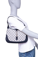 GUCCI JACKIE 1961 SMALL GG COATED CANVAS NAVY