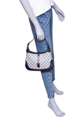 GUCCI JACKIE 1961 SMALL GG COATED CANVAS NAVY