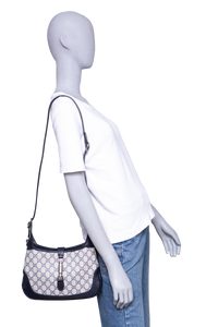 GUCCI JACKIE 1961 SMALL GG COATED CANVAS NAVY
