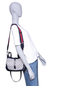 GUCCI JACKIE 1961 SMALL GG COATED CANVAS NAVY