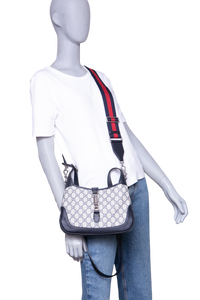 GUCCI JACKIE 1961 SMALL GG COATED CANVAS NAVY