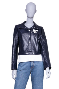 DESAPEGO FABI JUSTUS COURRÈGES JACKET CROPPED NAVY