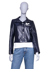 DESAPEGO FABI JUSTUS COURRÈGES JACKET CROPPED NAVY