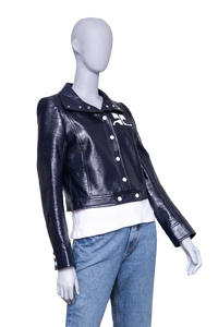 DESAPEGO FABI JUSTUS COURRÈGES JACKET CROPPED NAVY