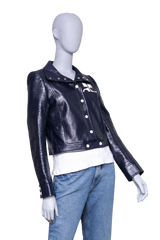 DESAPEGO FABI JUSTUS COURRÈGES JACKET CROPPED NAVY