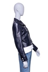 DESAPEGO FABI JUSTUS COURRÈGES JACKET CROPPED NAVY