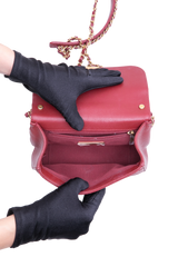 DESAPEGO FABI JUSTUS CHANEL CHAIN AFFINITY TOP HANDLE CALFSKIN BURGUNDY