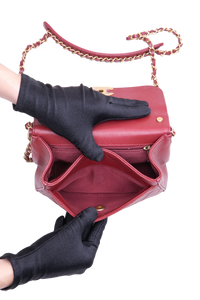 DESAPEGO FABI JUSTUS CHANEL CHAIN AFFINITY TOP HANDLE CALFSKIN BURGUNDY