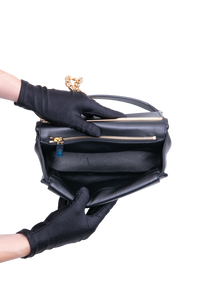 VALENTINO VLOGO SIGNATURE LEATHER BLACK