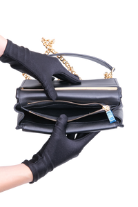 VALENTINO VLOGO SIGNATURE LEATHER BLACK