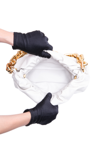 BOTTEGA THE CHAIN POUCH ICE WHITE