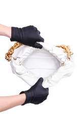 BOTTEGA THE CHAIN POUCH ICE WHITE