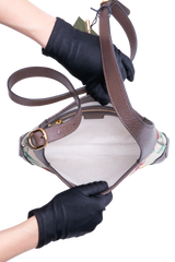 GUCCI JACKIE 1961 SMALL FLORA EMBROIDERED CANVAS BROWN