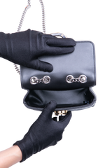 GUCCI MINI DECO QUILTED LEATHER BLACK