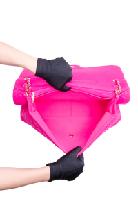 CHANEL CLASSIC FLAP MAXI MATELASSÊ NEON PINK